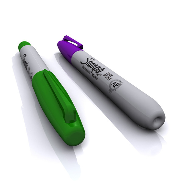 sharpie markers 3d max - Sharpie by BiernisJC